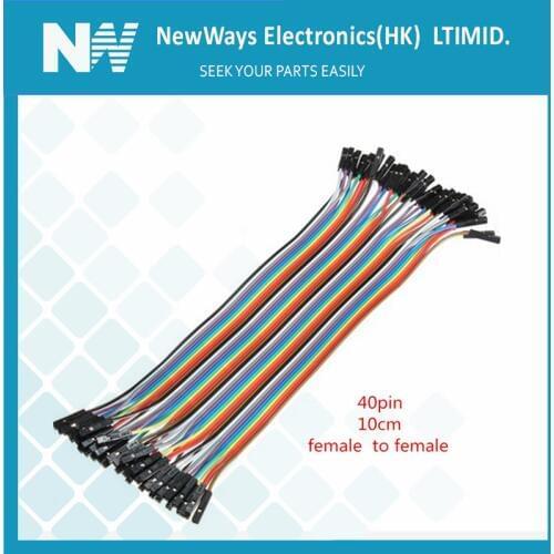 40pcs/lot 10cm 40PIN 2.54mm dupont cable jumper wire dupont line female to female dupont line