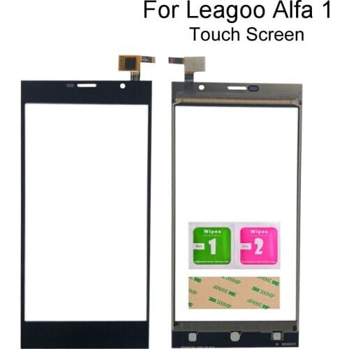 5'' Mobile Phone Touch Screen For Leagoo Alfa 1 Touch Screen Front Glass Digitizer Panel Sensor TouchScreen Tools Adhesive
