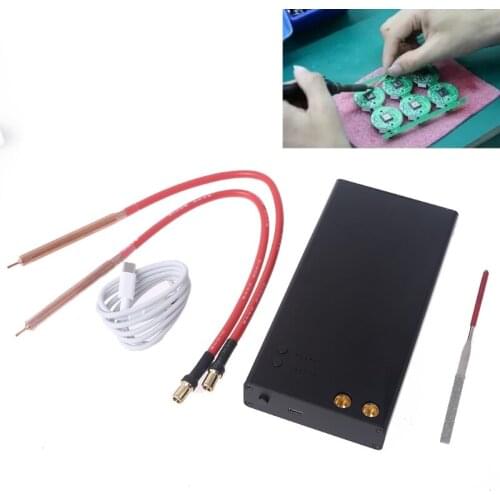 7XEA Adjustable Handheld DIY Spot Welding Machine Portable Spot Welder with 18650 Battery Mini Spot Weld Machine