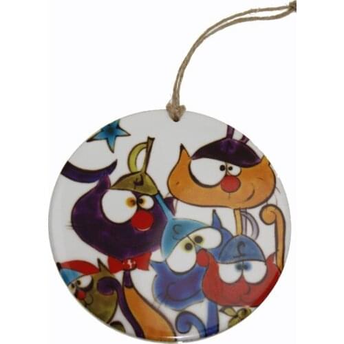 Authentic Tile Splash Of Color Cats Children 'S Room wall Decoration wall graphics gráficos de parede настенная графика