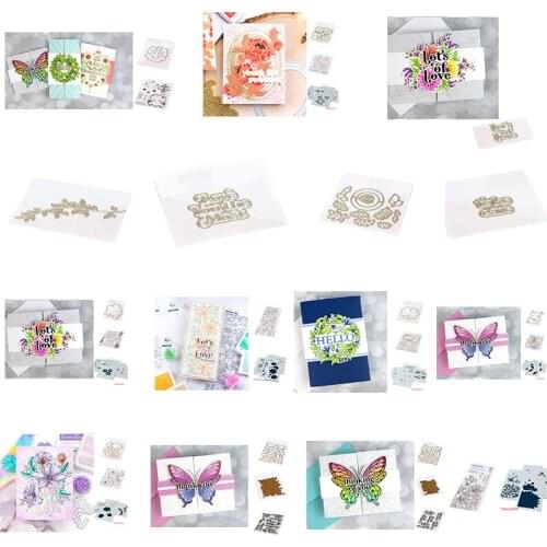 Blooming Flowers Metal Cutting Dies Hot Foil Stamps Stencil for Scrapbooking Album Decoration Craft for DIY Greeting Card 2021