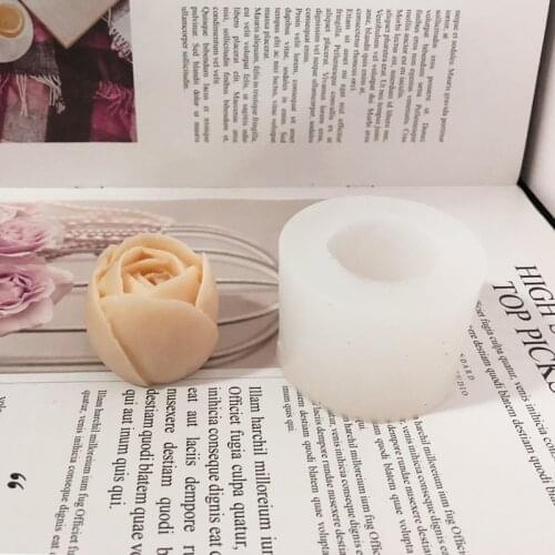 DIY 3D Rose Flower Silicone Candle Mold Scented Candles Baking Mousse Cake Making Home Decoration Resin Molds