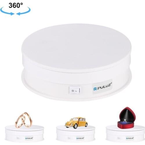 PULUZ USB Electric 360 Degree Rotating Turntable Display Stand For Photography Max Load 15Kg Video Vlog Shooting Props Turntable