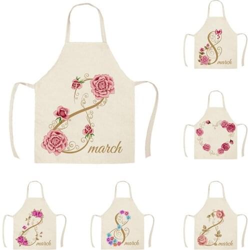 8 word garland flower pattern master apron apron for kitchen Woman kitchen apron aprons for women Child apron customizable apron