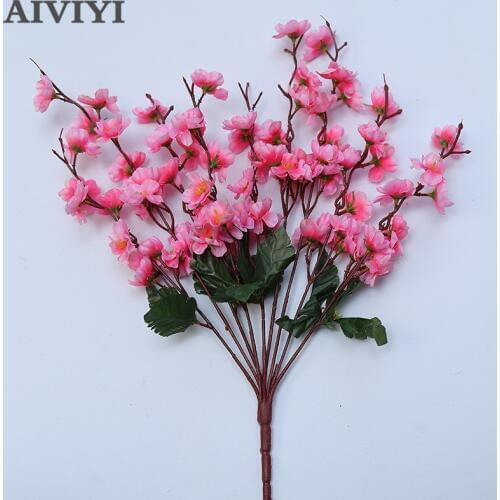 Artificial Silk Flower cherry bouquet Home Garden wedding Table DIY simulation Decorative Flowers accessorie