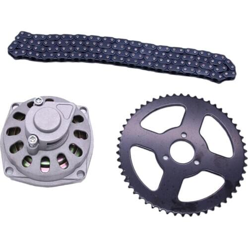 54T 26MM Rear Sprocket Chain Set for 49cc Engine Mini Moto Pocket Bike Scooter ATV Quad