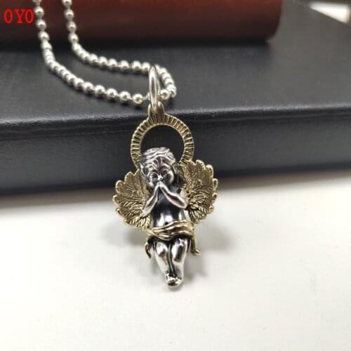 S925 Sterling Silver Fashion Jewelry Cupid Little Angel Pendant