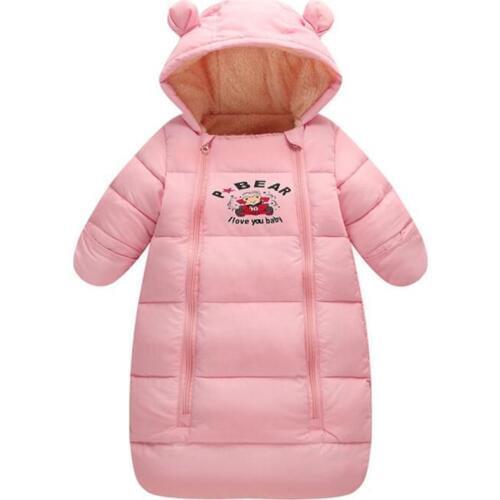 New Fashion Kids Girl Wadded Jacket Winter Warm Hooded Long Baby Down Coat Children Outerwear Casual Clothes