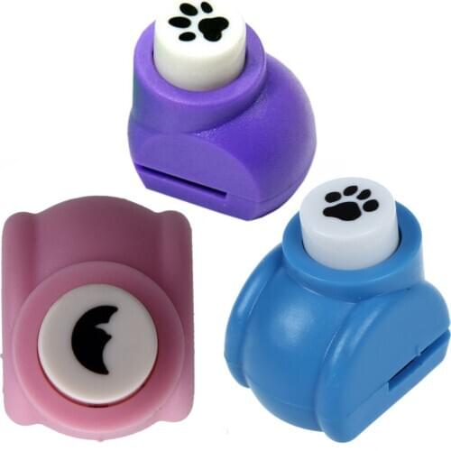 Mini Scrapbook Handmade Cut Card Craft Calico Printing DIY Paper Shaper Punch (Paw)