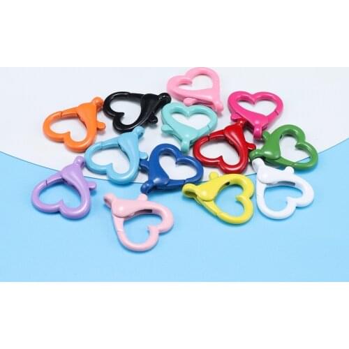 10pcs Multicolor Zinc Alloy Lobster Clasp Key Chain Split Hooks For DIY Necklace Bracelet Connector Jewelry Making Accessories