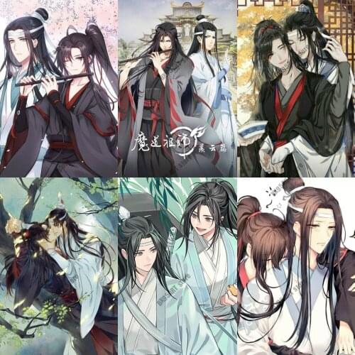 Anime 5D DIY Diamond Painting Mo Dao Zu Shi Wei Wuxian Diamond Embroidery Full Drill Cross Stitch Kits Mosaic Room Decoration