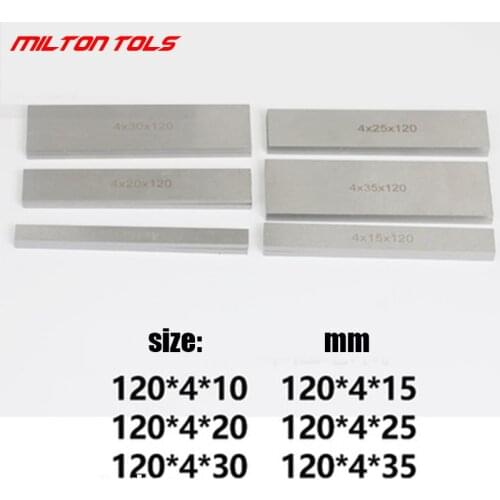 6 Pairs 12Pcs Parallel Pad Gauge Block Alloy Steel CNC Milling Pads Set 120mm x (10-35Mm) for Vice Milling Machine Lathe