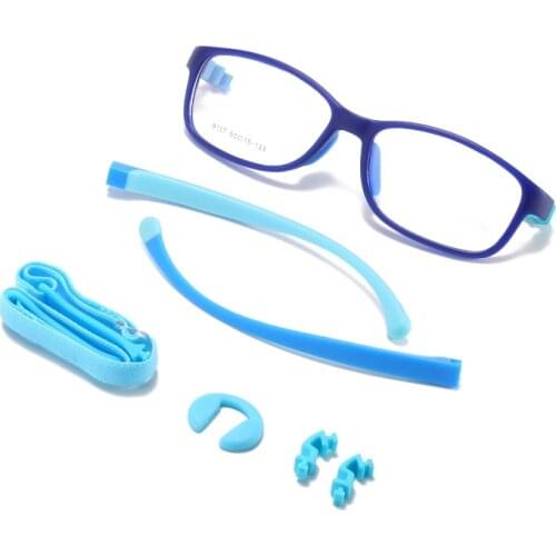 Optical Children Glasses Frames TR90 Flexible Kids Silicone Glasses Baby Eyeglass Kids Rubber Glasses Blue Unise