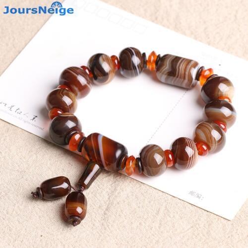 Wholesale Multicolor Wrapped Silk Natural Crystal Bracelets Bead Size 18mm Tibetan Style Hand String Women Men Crystal Jewelry
