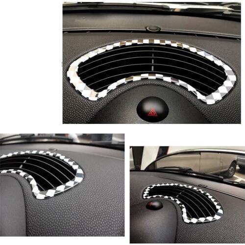 Car Dashboard Center Console Air Vent Outlet Cover Trim for Mini Cooper R56 Hatchback 3-doors 2007 2008 2009 2010 2011 2012 2013