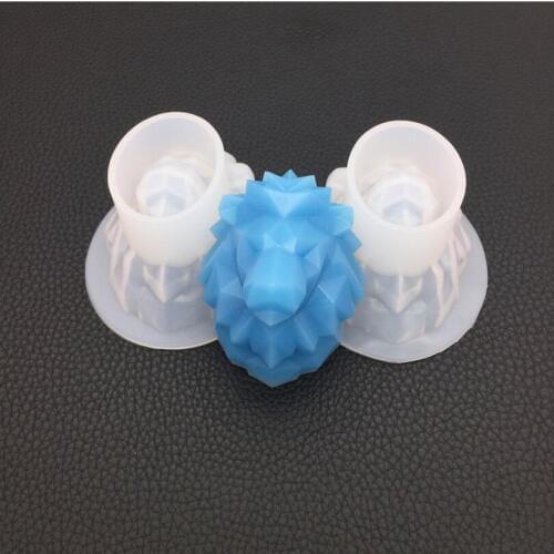 Transparent Silicone Mould Dried Flower Resin Decorative Craft DIY Mold cutting Geometric lion epoxy resin molds for jewelry