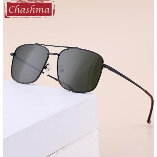Oversize Light Weight Sun Glasses UV 400 Men Pilot Polarized Sunglasses Moypia Prescription Glasses for Driving