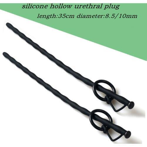 35cm super long silicone sound urethral hollow penis plug male sex toy male urethral dilator sounding sex products for man