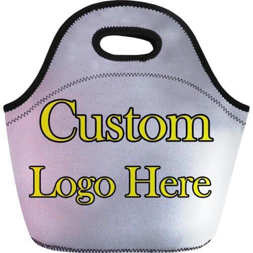 NOISYDESIGNS Custom Logo Image Thermal Lunch Bags For Boys Girls Women Student Food Bag Children Picnic Travel Storage Wholesale