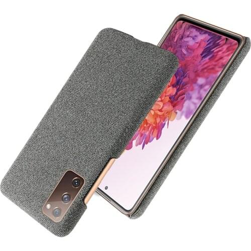 Slim Cloth Texture Fitted Cover For Samsung Galaxy S20 FE Case Fabric Antiskid Capa For samsung Galaxy s20 FE Fan Edition s20FE