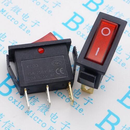 Ultra-thin KCD3 three feet become warped board band 2 form the cooker 15 a electric rice cooker switch with light red