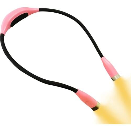 USB Reading Lamp Flexible Neck Book Light Rechargeable HandsFree LED Night Lights 3 Adjustable Flashlight For Camping