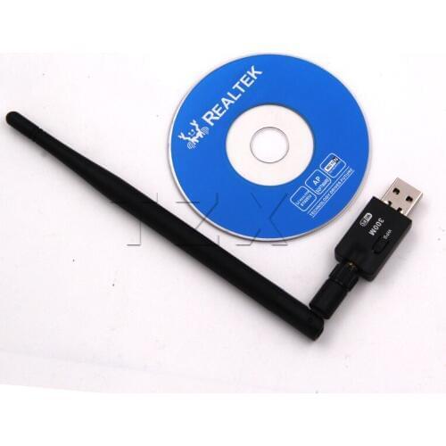 USB Mini Wireless 300Mbps Network LAN Adapter Card WIFI 802.11n/g/b 5dBi PCB Antenna for Windows Vista/XP/2000/7/Linux/MAC OS