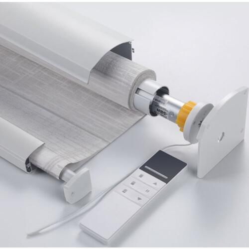 2020 High Grade Electric Zebra Shades Jacquard Velvet Fabric Zebra Blinds Google Alexa Compatible via Broadlink