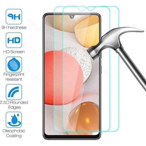 2Pcs Tempered Glass for Samsung A42 A41 A40 Glass Protective Film on SamsungA42 GalaxyA42 A 42 Protective Glass Case