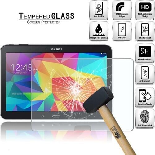 Tablet Tempered Glass Screen Protector Cover for Samsung Galaxy Tab 4 10.1 T530 T535 T533 T536 Explosion-Proof Screen