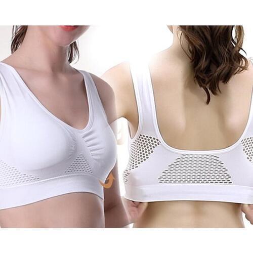 Plus Size Women Sexy Hollow Out Tank Lingerie Seamless Padded Grid Tank Tops Female Tanks Causal