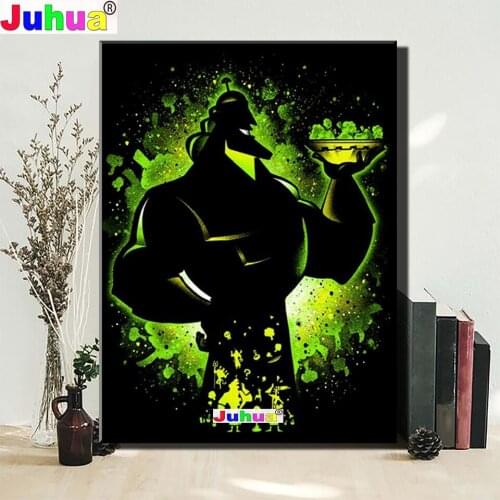 5D DIY Diamond Painting"Lord of the Underworld" Portrait Mosaic Full Square Round Drill Home Decor Childs Cartoon Gift
