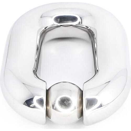 BDSM Heavy Duty Stainless Steel Ball Scrotum Stretcher Metal Penis Bondage Cock Ring Delay Ejaculation Male Sex Toy for Men