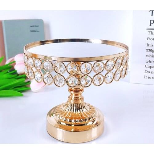 Crysta Home Party Display Stand Wedding Decoration Wrought Iron Birthday Tray Dessert Fudge Desktop Afternoon Tea Cake Stand