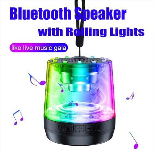 Camping Lamp Wireless Bluetooth Speaker Column LED Light Waterproof Light with Surround Music Center Colorful Atmosphere Light