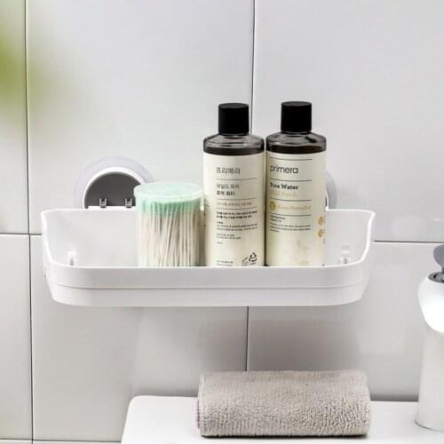 Wall-Mounted Storage Rack Waterproof Fashion Simple Style Shower Organizer Rack For Kitchen And Household Bathroom Accessories