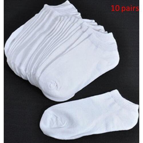 10Pairs/Set Unisex Casual Socks Short Female Girls Low Cut Ankle Socks For Women Ladies White Black Short Socks Summer #137