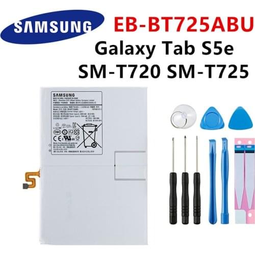 SAMSUNG original EB-BT725ABU 7040mAh Replacement Tablet Battery For Samsung Galaxy Tab S5e T725C T720 SM-T720 SM-T725 +Tools