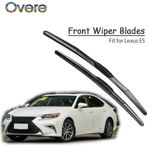 Overe 1Set Rubber Car Front Wiper Blade Kit For Lexus ES350& ES300H 2013-2017 Original replace Accessories