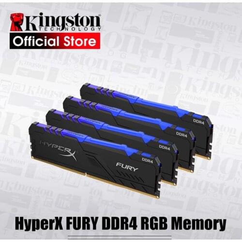 Kingston HyperX FURY DDR4 RGB Memory 2666 MHz 3200MHz DDR4 CL15 DIMM XMP 8GB 16GB Memoria Ram ddr4 for Desktop Memory Rams