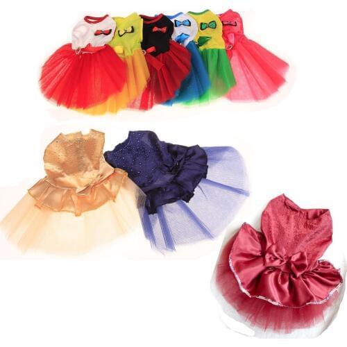 2020 New pet dog skirt teddy poodle chihuahua cat spring/summer little princess style clothes