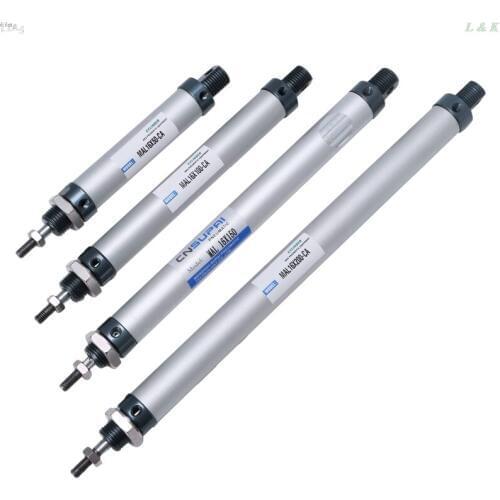 16mm x 50/100/150/200mm Single Rod Double Acting Mini Pneumatic Air Cylinder