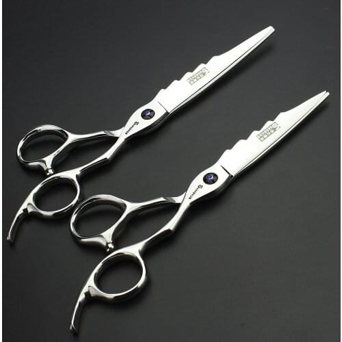 Sharonds professional hair scissors 6 inch / 6.5 inch "shark back" VG10 steel styling barber scissors tools free shipping