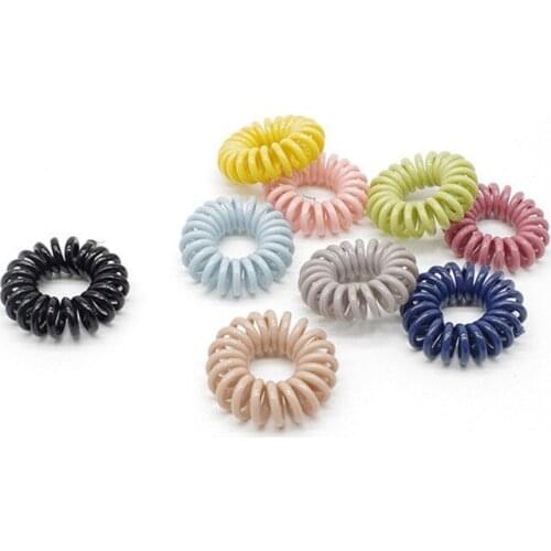 Elastic Knit Telephone Wire Hair Bands Girl Woman Hair Accessories Rubber Band Headwear Hair Rope Spiral Shape Hair Ties