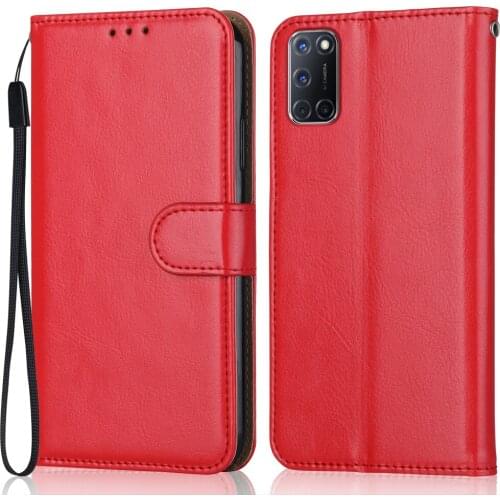 Folio Luxury Leather Case for On OPPO A72 4G Wallet Stand Flip Case Phone Bag with Strap