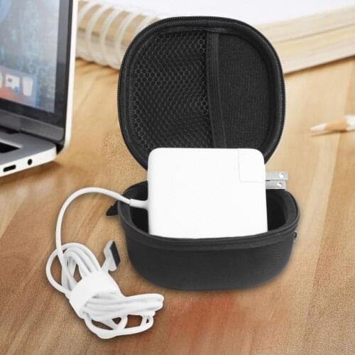 Charger Storage Bag Wear-resistant Dust-proof Resilient External Charger Carry Pouch for Macbook 85w Magsafe2 Charger