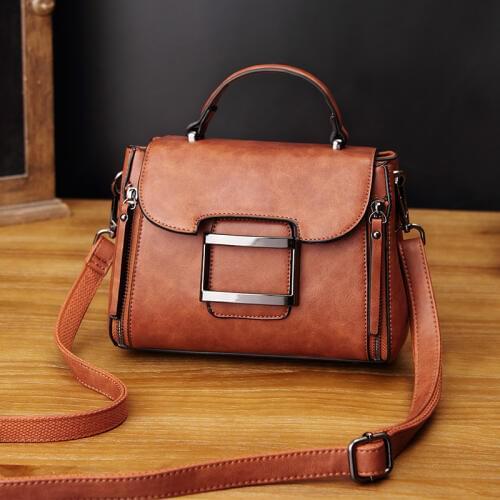 2019 Leather Luxury Brand Handbags Women Bags Designer Vintage Female Messenger Bags Ladies Shoulder Bags Bolsa Feminina CY-36
