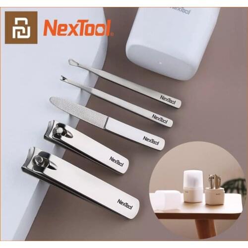 Youpin Nextool Nail Clippers Manicure Pedicure Care Ear spoon File Portable Travel Kit Stainless Steel Nail Cutter polish Tool
