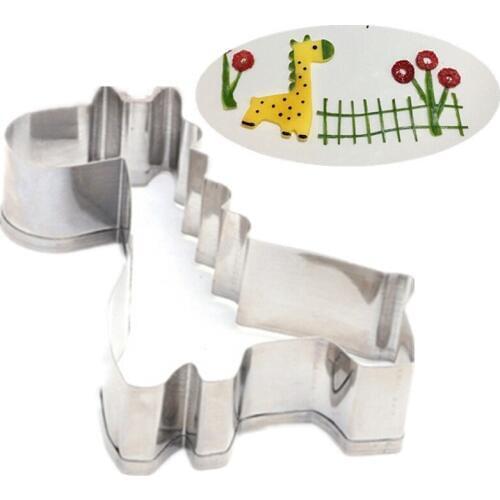 1PC/Lot Giraffe Cookie Cutter Animal Series Africa Giraffe Shape Kitchen Baking Tools Fruit Chocolate Cupcake Decorating Tools
