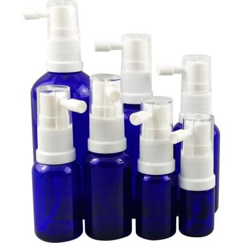 Wholesale Empty Cobalt Blue Glass Skin care bottles tools with Mist Spray Travelable Contianers 10pcs 100ml 50ml 30ml 15ml